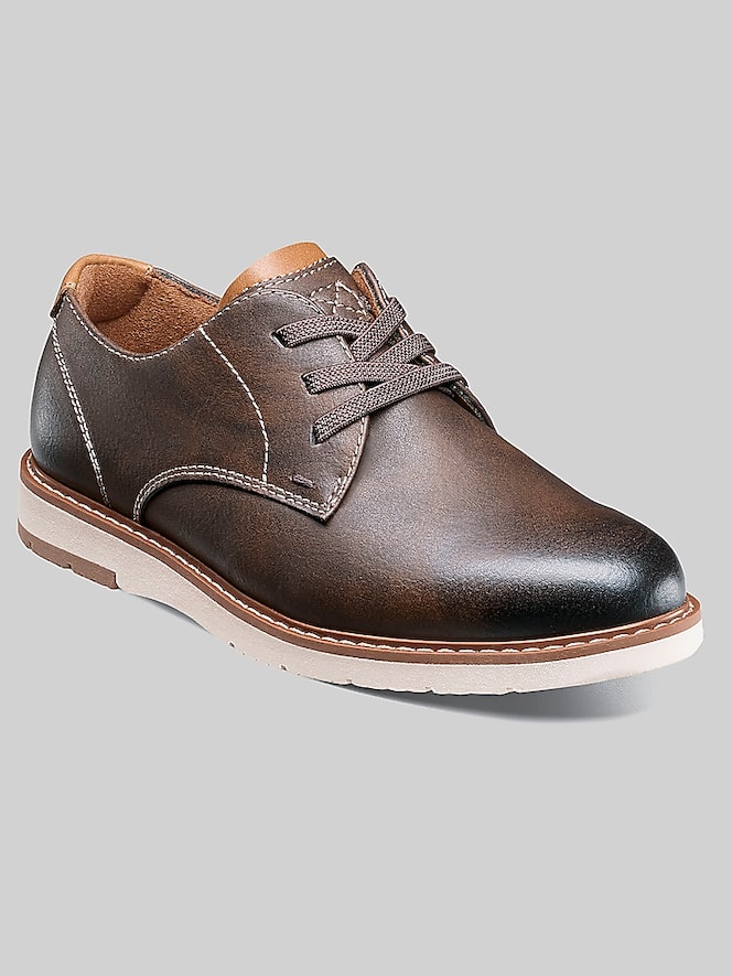 Florsheim Vibe Boys Lace-Up Oxfords, Brown Ch - Image 2 of 7