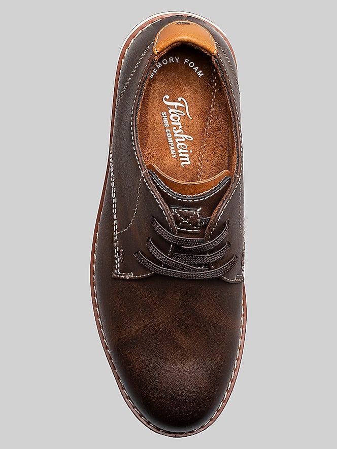 Florsheim Vibe Boys Lace-Up Oxfords, Brown Ch - Image 6 of 7