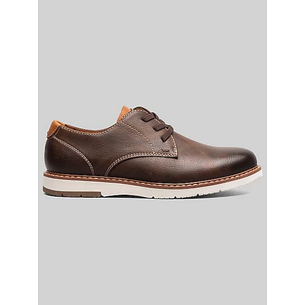 Florsheim Vibe Boys Lace-Up Oxfords Brown Ch - Size: Boys 3