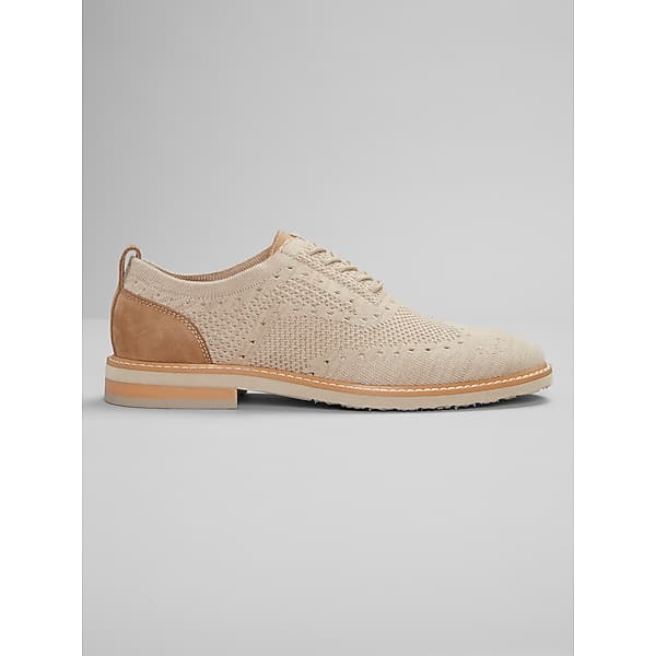Moretti Men's Ashford Knit Oxfords Beige - Size: 9.5 D-Width