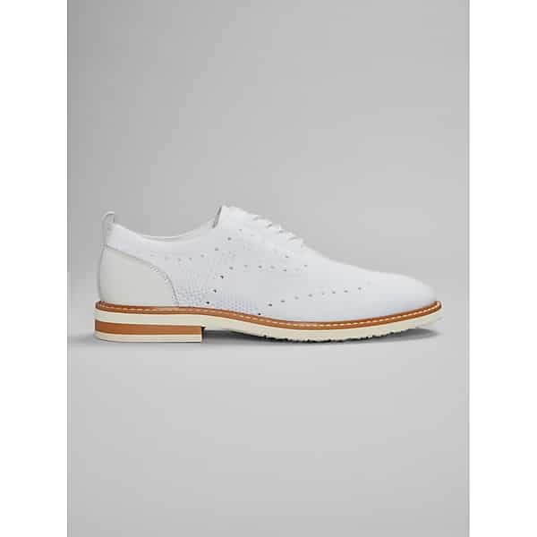 Moretti Men's Ashford Knit Oxfords White - Size: 9 D-Width