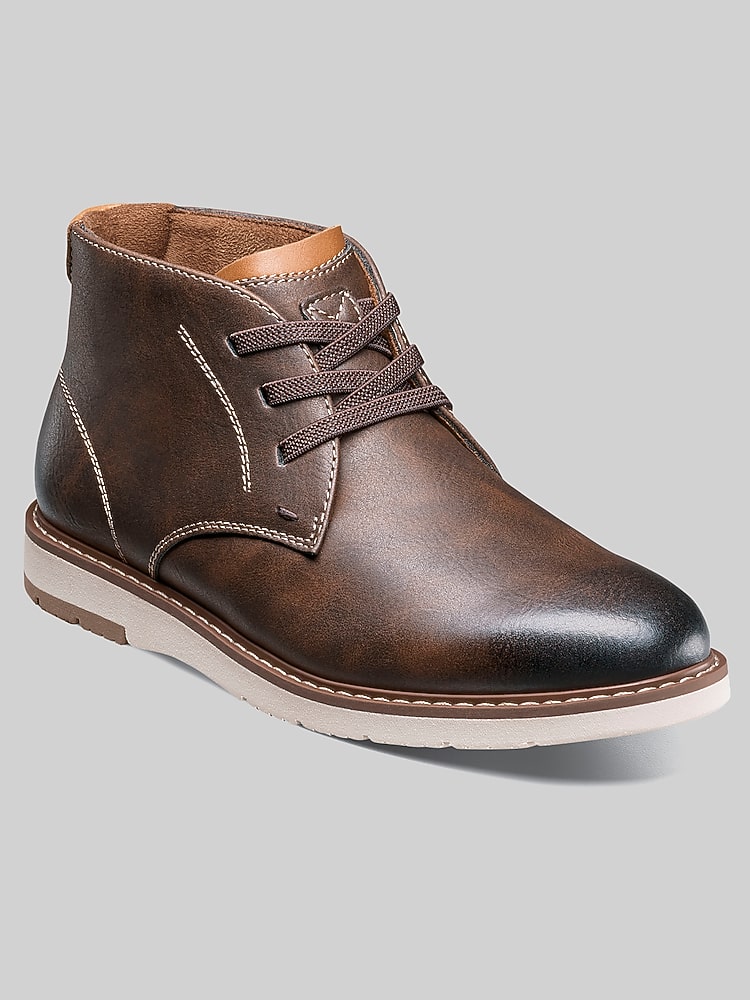 Florsheim Vibe Jr. Boys Plain Toe Chukka Boots, Brown Ch | Boys