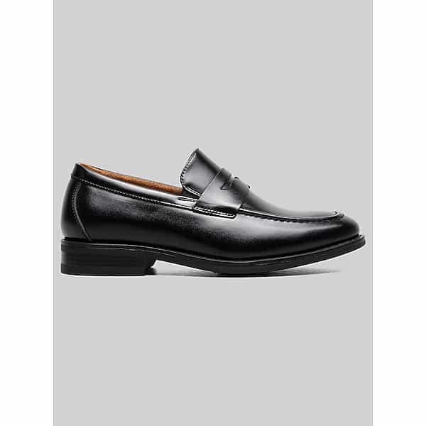 Florsheim Rucci Jr. Boys Moc Toe Penny Loafers Black - Size: Boys 7