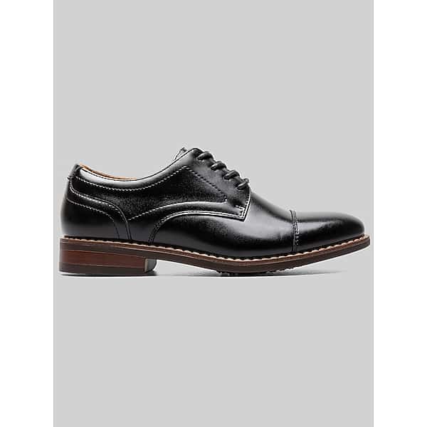 Florsheim Rucci Jr. Boys Cap Toe Oxfords Black - Size: Boys 2