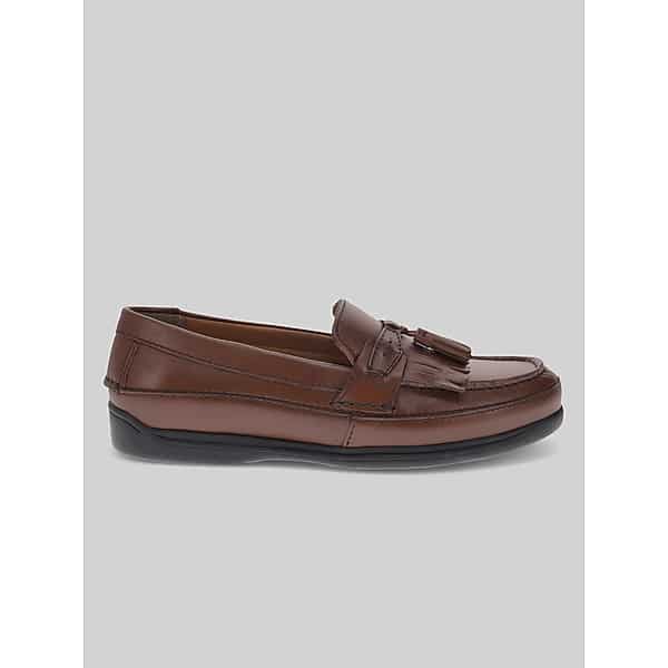 Dockers Men's Sinclair Moc Toe Tassel Loafers Antique Brown - Size: 9 D-Width