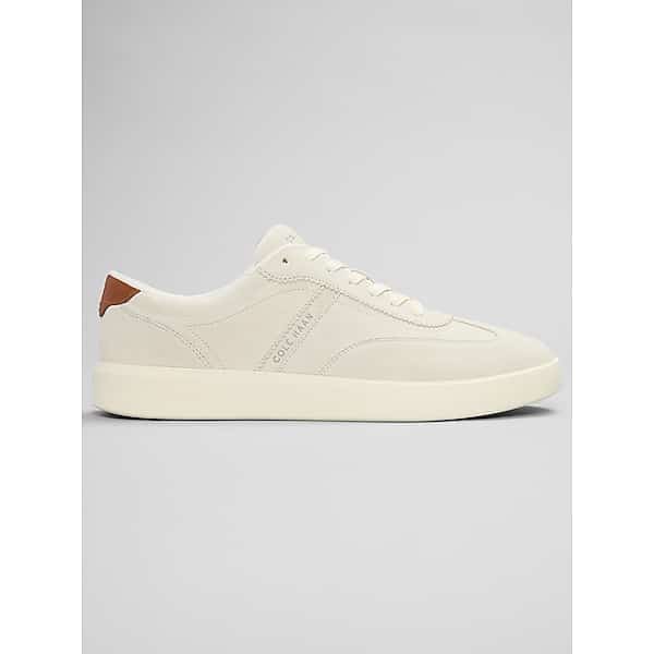 Cole Haan Men's Grand Crosscourt Hingham Sneaker Silver Birch Suede / Ch British Tan / Ivory - Size: 12 D-Width