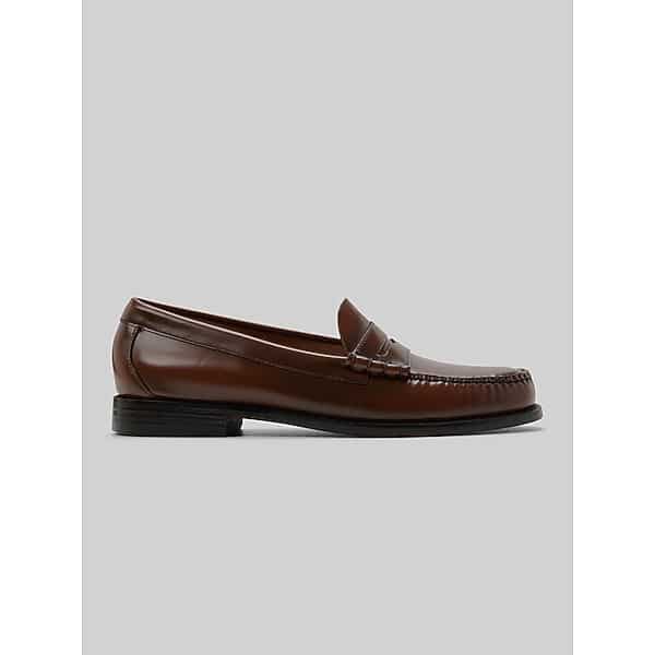 G.H.BASS Men's Larson Moc Toe Penny Loafers Whiskey - Size: 7.5 D-Width