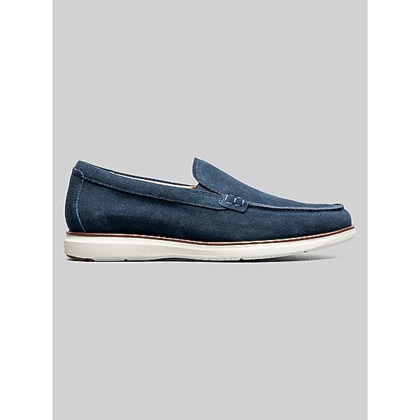 Florsheim Men's Tropics Venetian Moc Toe Loafers Navy Suede - Size: 8 D-Width