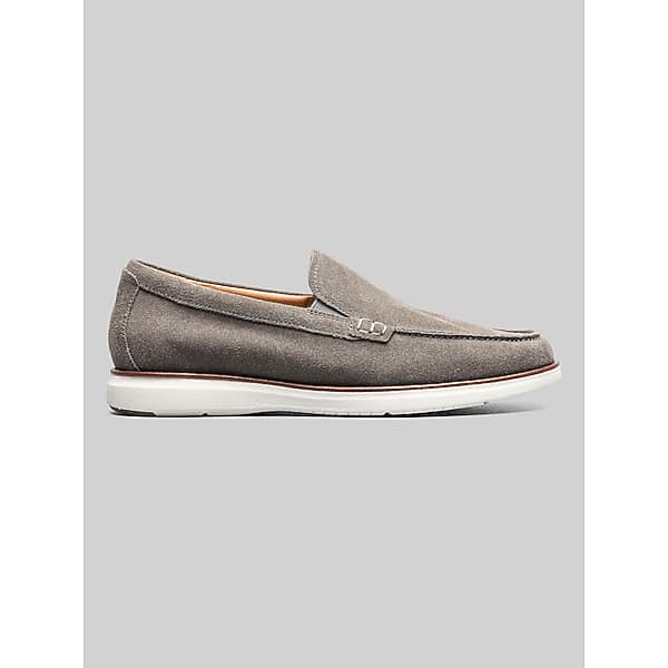 Florsheim Men's Tropics Venetian Moc Toe Loafers Gray Suede - Size: 7 D-Width
