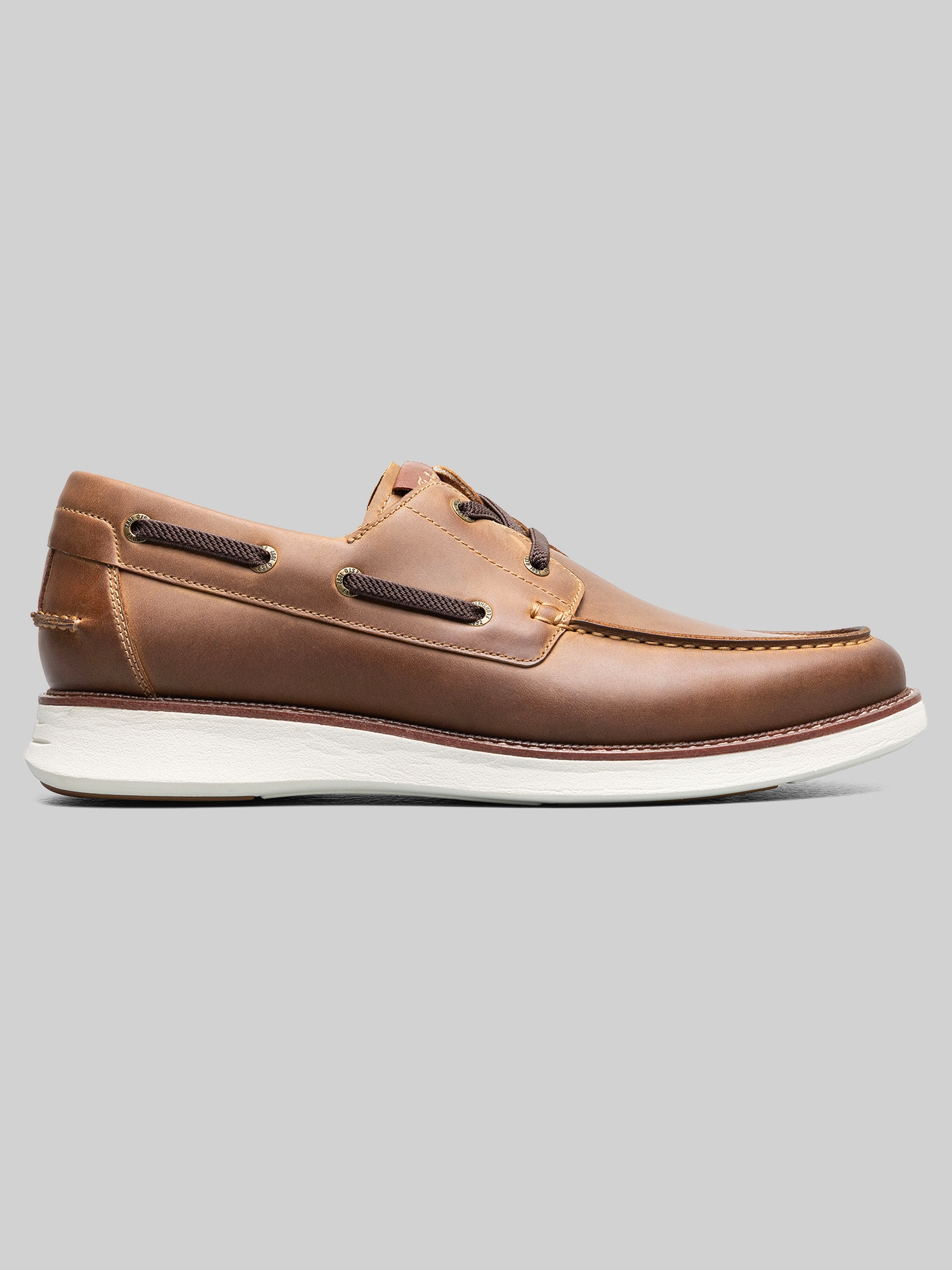 Brown Leather Boat Shoes | Men