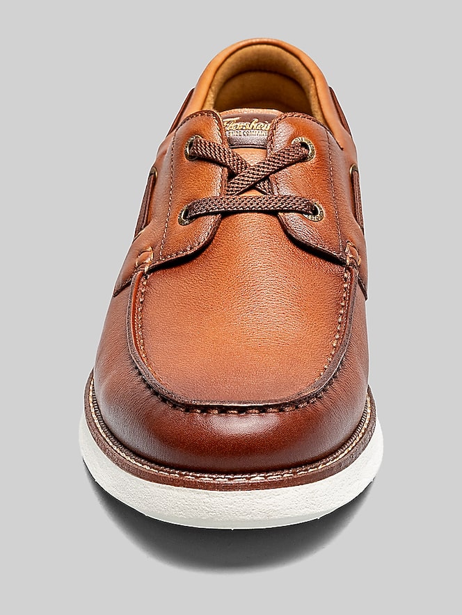 Florsheim Florsheim Launch Moc Toe Boat Shoes, Cognac Multi - Image 6 of 7