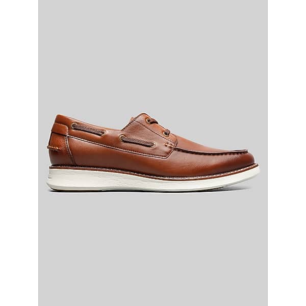 Florsheim Men's Launch Moc Toe Boat Shoes Cognac Multi - Size: 13 WIDE