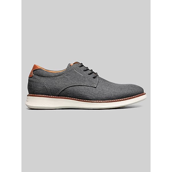 Florsheim Men's Launch Canvas Plain Toe Oxfords Black - Size: 14 D-Width