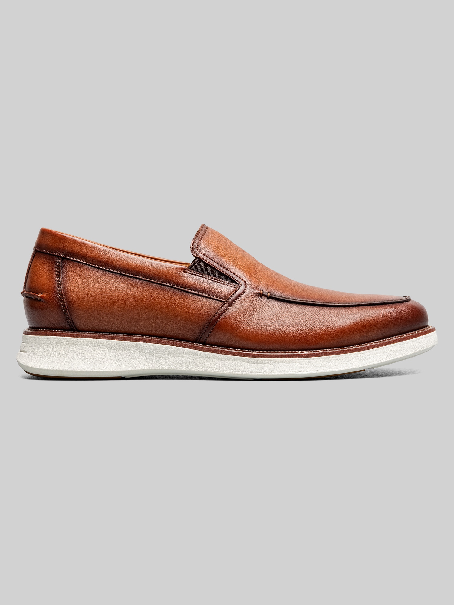 Florsheim Brown Leather Moccasin Loafers FLORSHEIM MOTOR SMOOTH MOC TOE PENNY DRIVER BROWN - MENS  main image 2