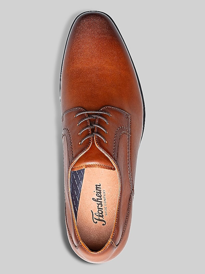 Florsheim Zaffiro Plain Toe Oxfords, Cognac - Image 4 of 8