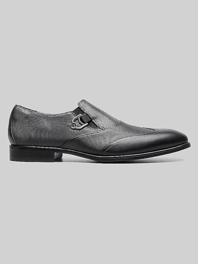 Stacy Adams Lockwood Wingtip Ornament Slip-On Shoes