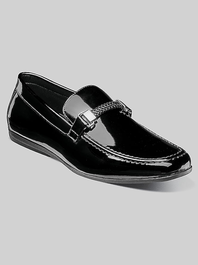 Stacy Adams Sherida Moc Toe Bit Loafers, Black Patent - Image 2 of 7