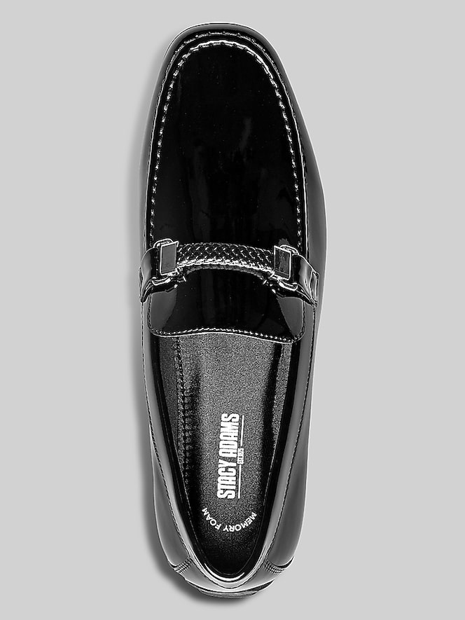 Stacy Adams Sherida Moc Toe Bit Loafers, Black Patent - Image 4 of 7