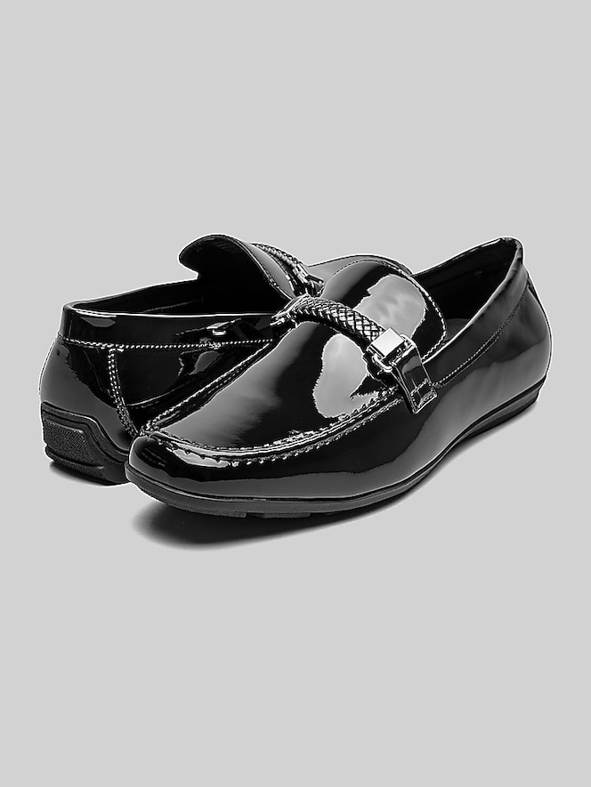 Stacy Adams Sherida Moc Toe Bit Loafers, Black Patent - Image 7 of 7