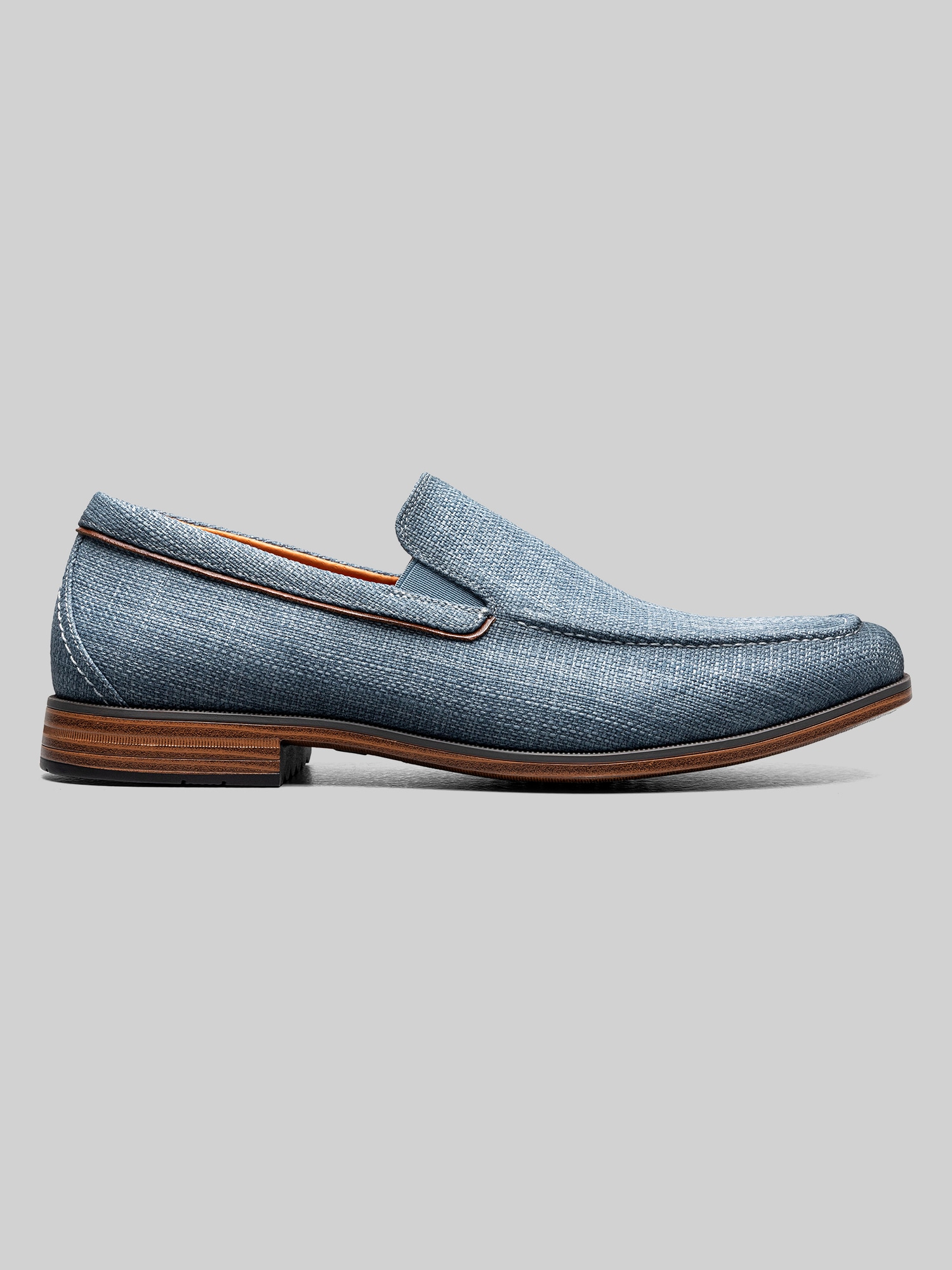 Stacy Adams Men's Moc-Toe Slip-On Shoes - Navy - Size 11.5