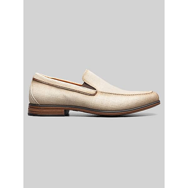 Stacy Adams Men's Ridgely Moc Toe Loafers Natural - Size: 8 D-Width