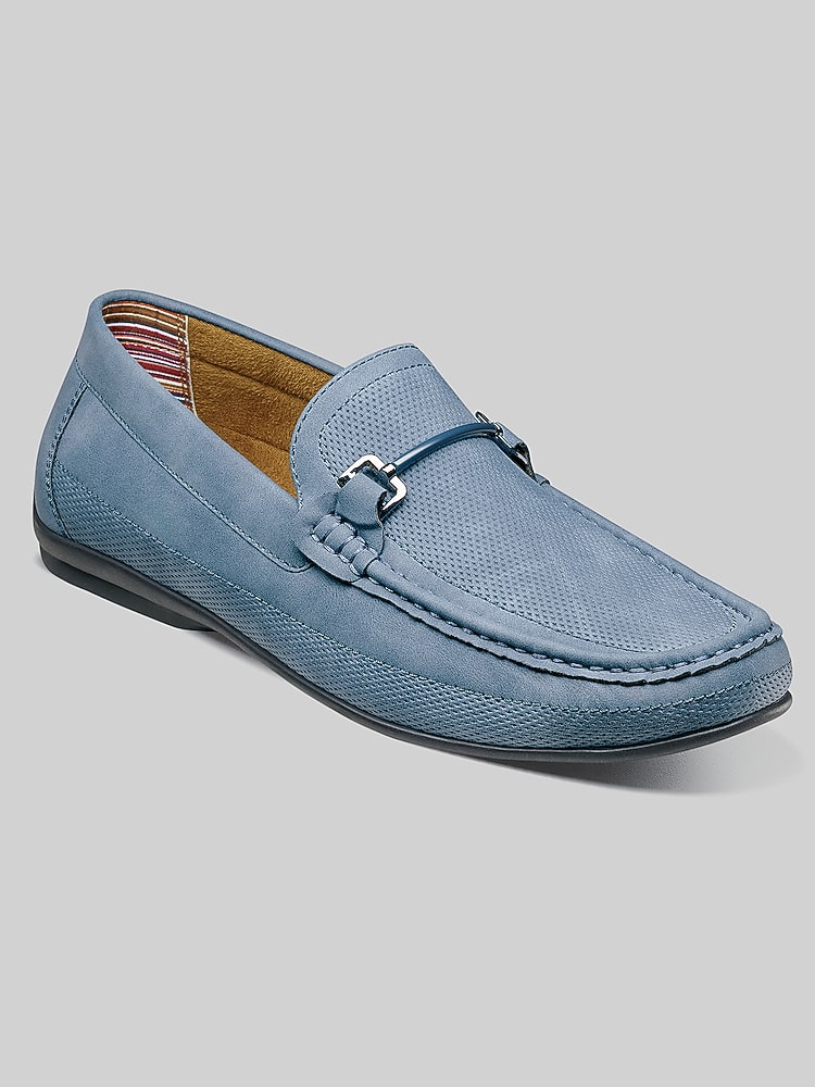 Stacy Adams Colton Moc Toe Bit Loafers, Navy - Blue  display picture 1