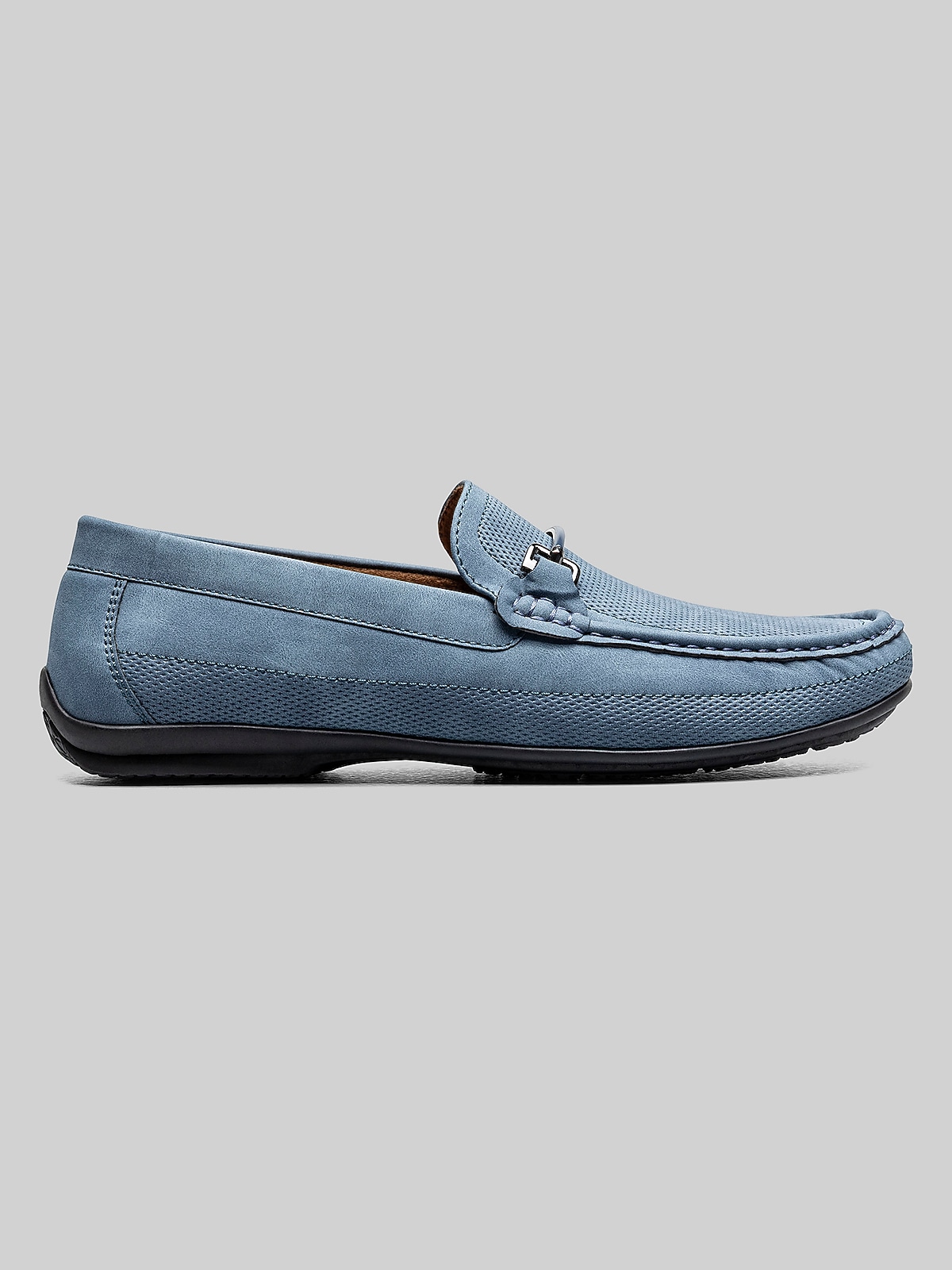 Stacy Adams Colton Moc Toe Bit Loafers, Navy - Blue 