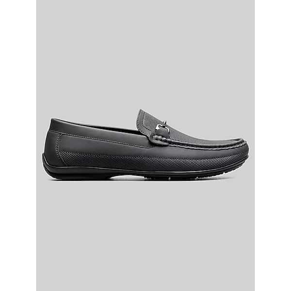 Stacy Adams Men's Colton Moc Toe Bit Loafers Black - Size: 8 1/2 D-Width