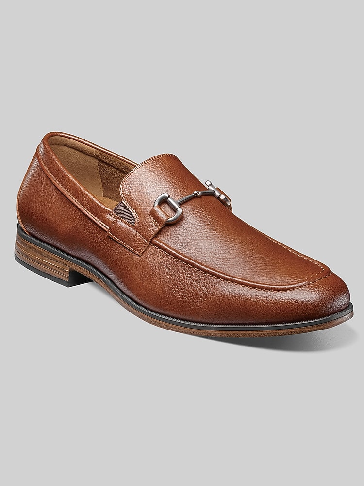 Stacy Adams Richmont Moc Toe Bit Loafers, Cognac - Tan  display picture 1
