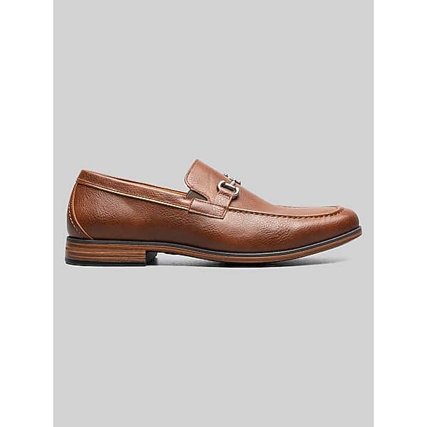 Stacy Adams Men's Richmont Moc Toe Bit Loafers Cognac - Size: 10 1/2 D-Width
