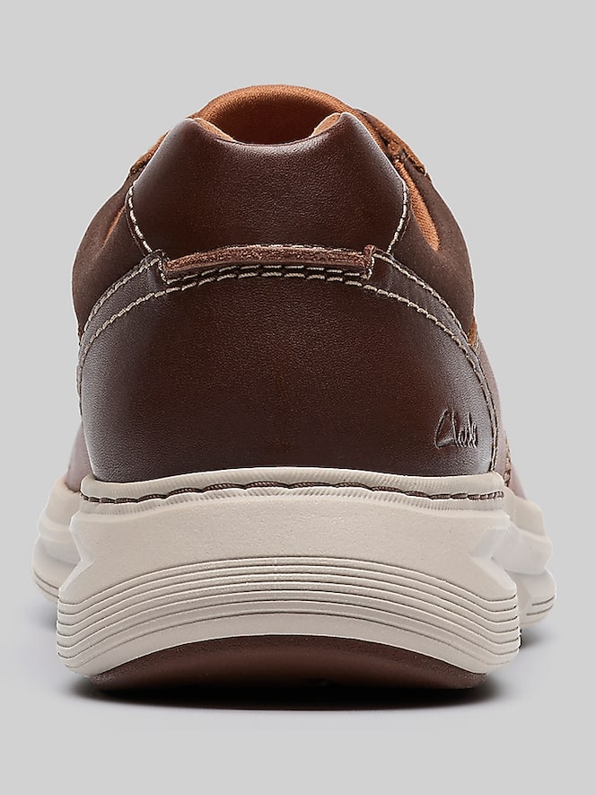 Clarks Craftwell Moc Toe Casual Oxfords, Dark Tan - Image 5 of 6