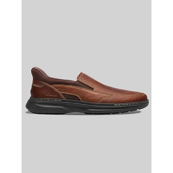 Clarks Men's Craftwell Step Shoes Brown Tumbled - Size: 9.5 WIDE