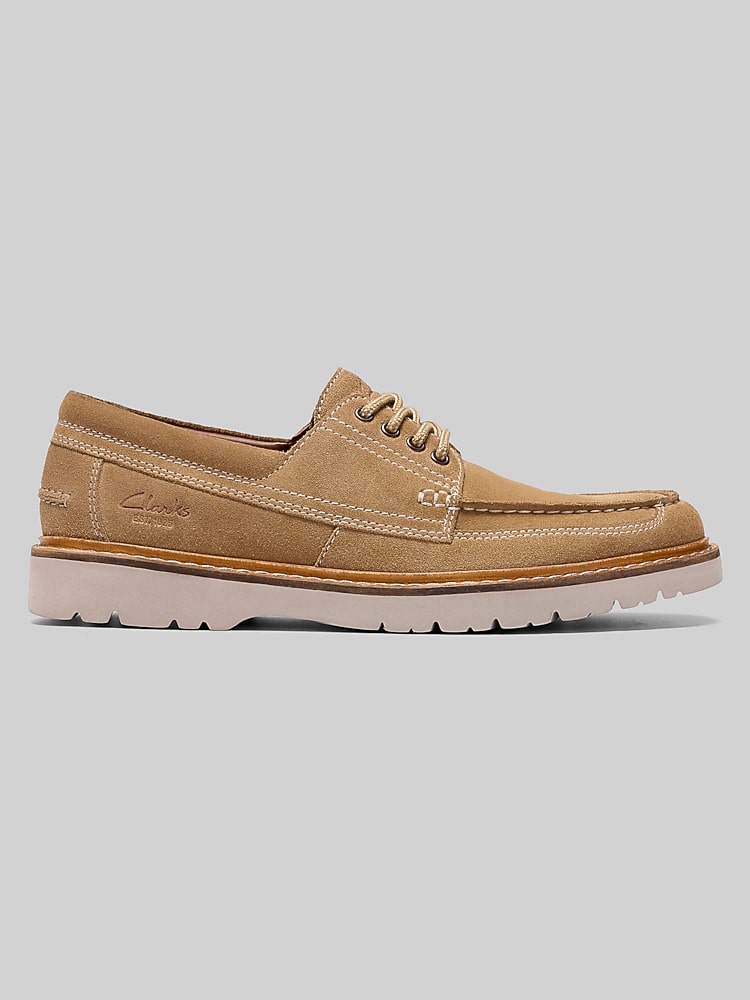 Clarks Weltridge Casual Moc Toe Suede Oxfords, Sand - Tan