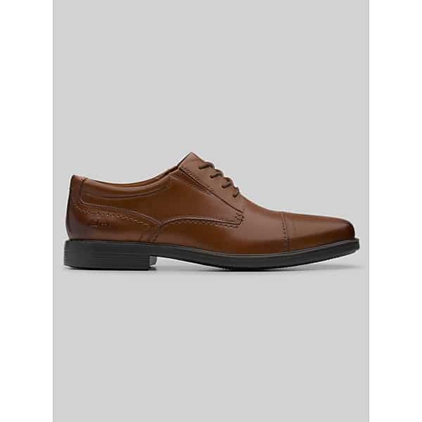 Clarks Men's DressLite Cap Toe Dress Oxfords Tan - Size: 8 WIDE