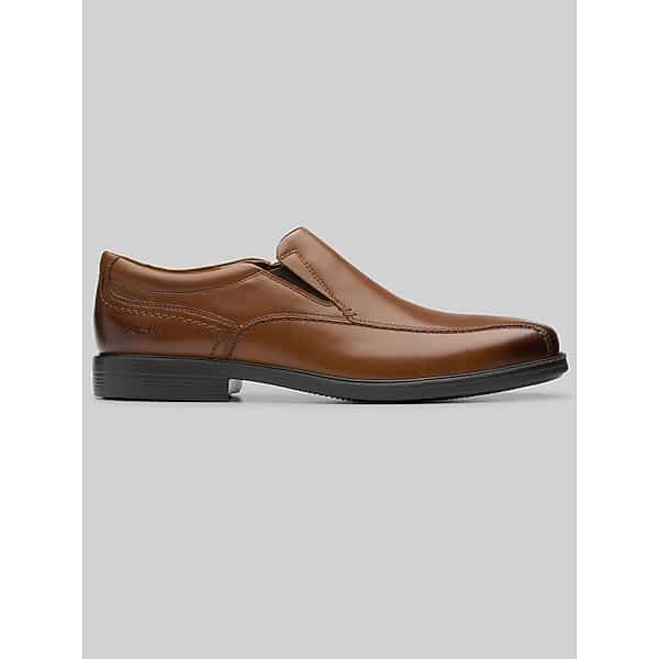 Clarks Men's DressLite Step Slip-On Dress Shoes Tan - Size: 10 WIDE