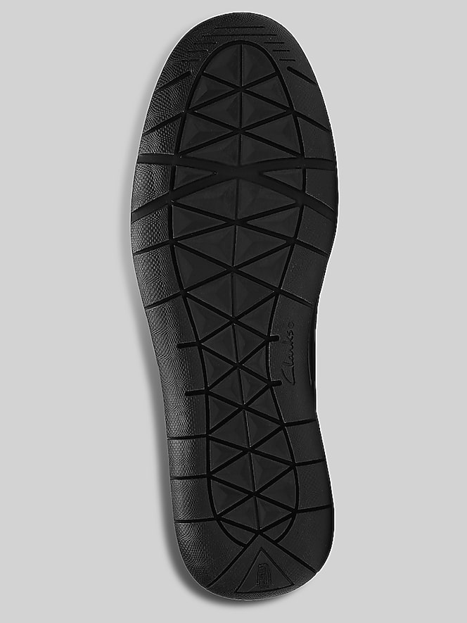 Clarks Flexway Step Moc Toe Casual Slip-On Shoes, Black Smooth - Image 3 of 5