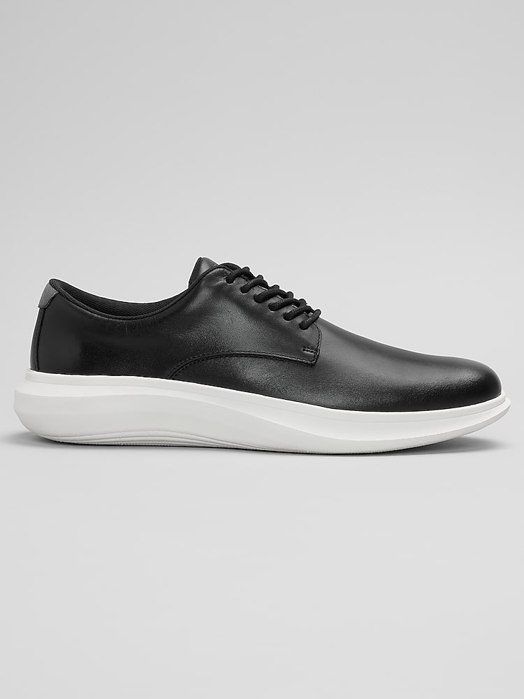 cole haan grey dress shoes Aerion Plain Toe Hybrid Oxfords, Black/Ivory | Thais Lima