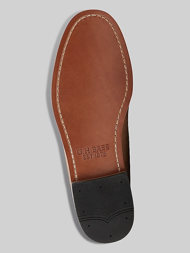 G.H.BASS Larson Weejuns Moc Toe Suede Loafers