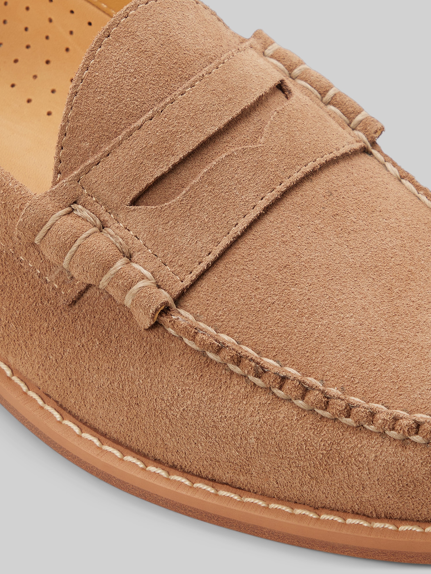 Larson Weejuns Moc Toe Suede Loafers