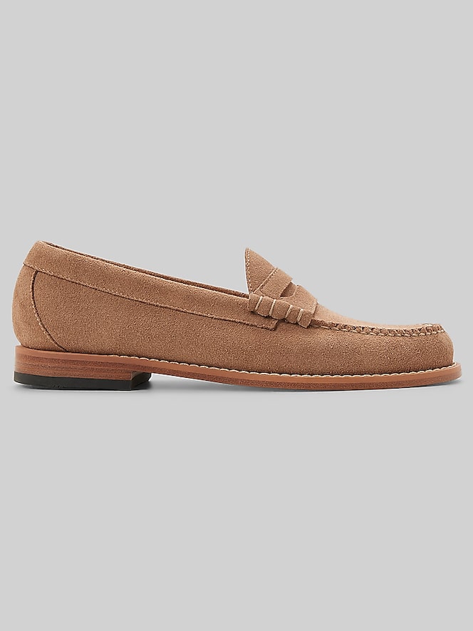 G.H.BASS Larson Weejuns Moc Toe Suede Loafers