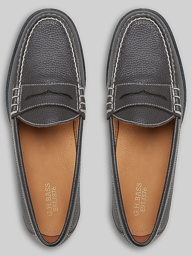 G.H.BASS Berkeley Moc Toe Loafers, Demitasse - Image 4 of 6