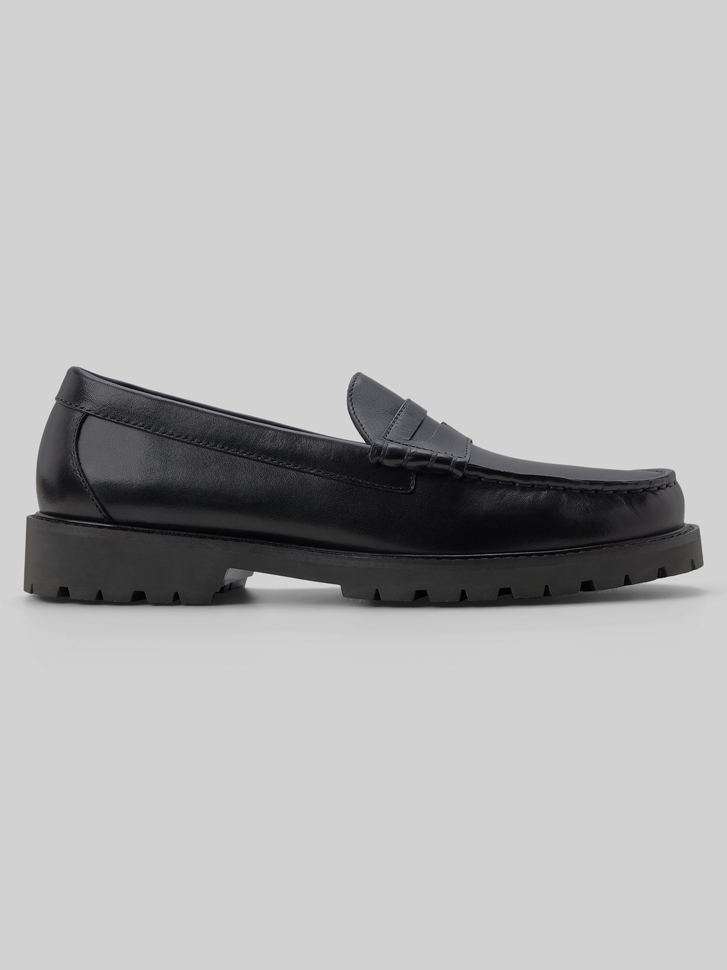 G.H.BASS Hartford Moc Toe Loafers, Black - Size: 9 D | Loafers