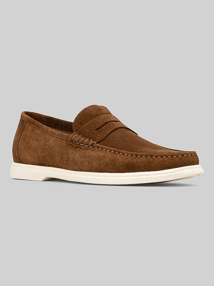 Donald J Pliner men’s suede tie loafer shoes Donald Pliner Jackson Suede Loafer for Men | Cellini Uomo main image 3