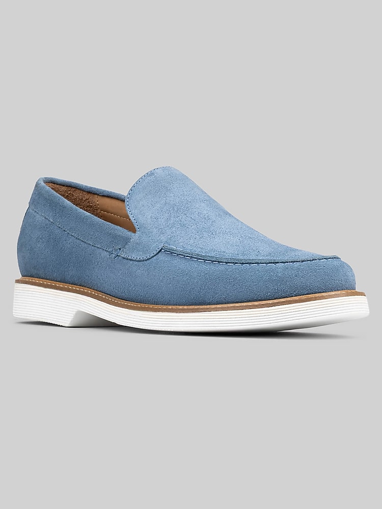 Donald Pliner Fifer Moc Toe Loafers, Denim - Blue | Loafers