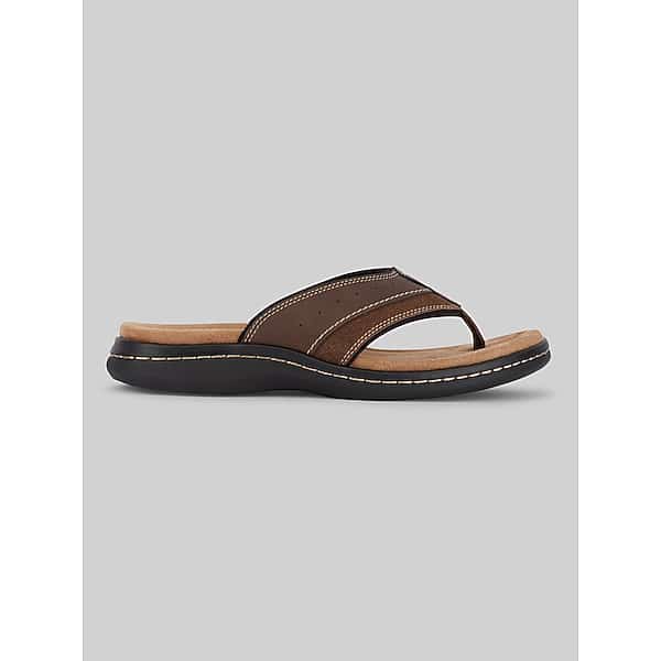 Dockers Men's Laguna Flip-Flop Sandals Brown - Size: 15 D-Width