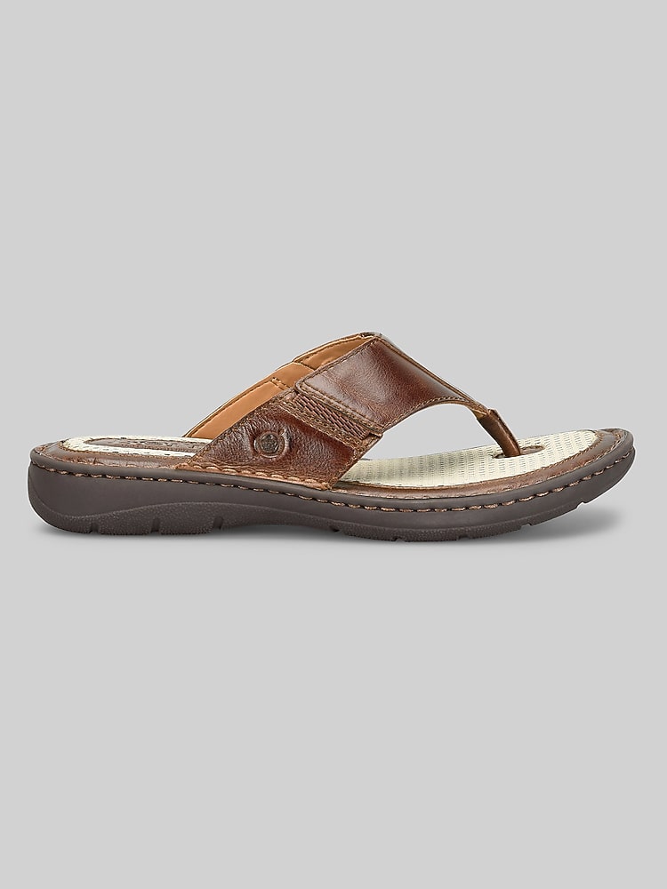 BORN Leather Uppee Comfort Brown and Tan  Slippers Men Size 11 Børn Slippers for Men for sale | eBay main image 2