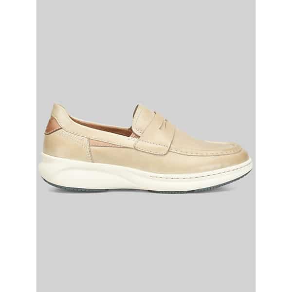 Born Shoes Men's Davis Penny Loafers Cream - Size: 11 1/2 D-Width