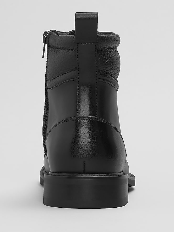 Joseph Abboud Alan II Leather Cap Toe Lace-Up Boots