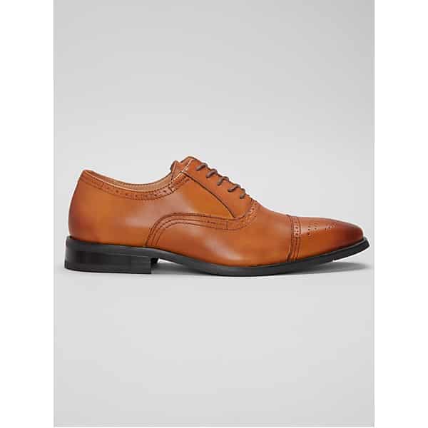 La Milano Men's Landen Brogue Cap Toe Oxfords Cognac