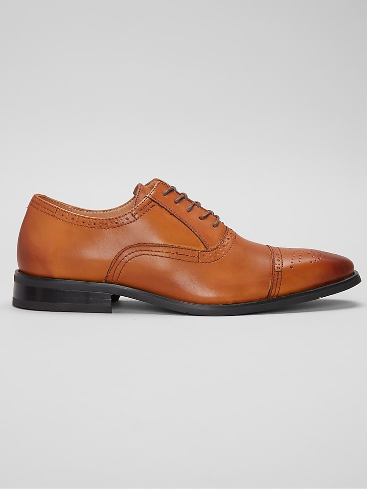 La Milano Landen Brogue Cap Toe Oxfords, Cognac - Brown | Dress Shoes |  Men's Wearhouse